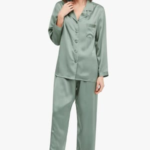 Buy LILYSILK | Silk Pajama Set Green of LILYSILK from karaz linen online and get a exulde brand with colour