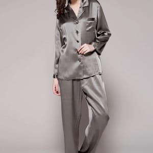 Buy LILYSILK | Silk Pajama Set Dark Grey of LILYSILK from karaz linen online and get a exulde brand with colour