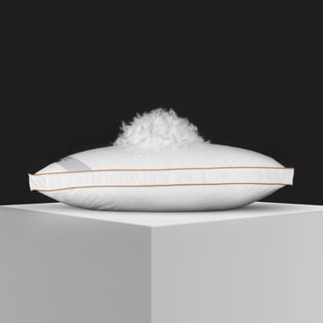 Natural Feather Pillow Medium Soft Silver Collection From Karaz Linen