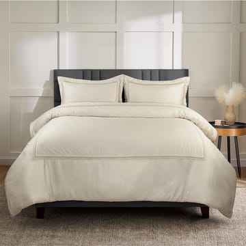 Dark Beige Satin-Woven Cotton Hotel Duvet Cover – Karaz Linen
