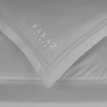 Aljawhara Gray Satin-Woven Cotton Hotel Duvet Cover
