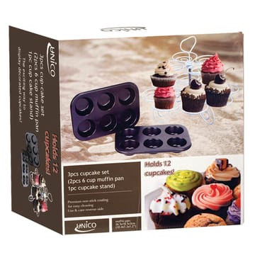 CUPCAKE SET W/STAND