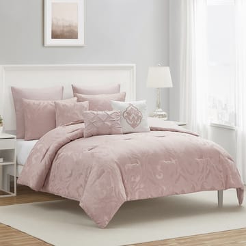 أوليفارين مفرش صيفي جاكار زهري 8 قطع