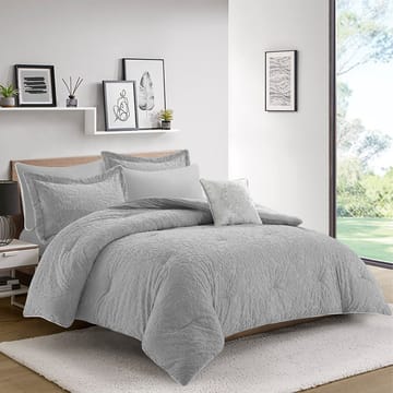 قنديل مفرش شتوي رمادي 7 قطع