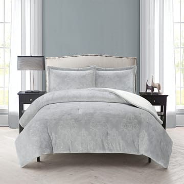 روبين | مفرش شتوي 3 قطع رمادي