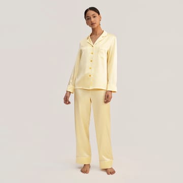 lilysilk بيجاما حرير طبيعي نسائي قصيرة لون ذهبي سادة lilyaurea