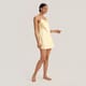 Buy LILYSILK | LILYÁUREA® Golden Cocoon Silk Bias Dress of New Arrival from karaz linen online and get a exulde brand with colour