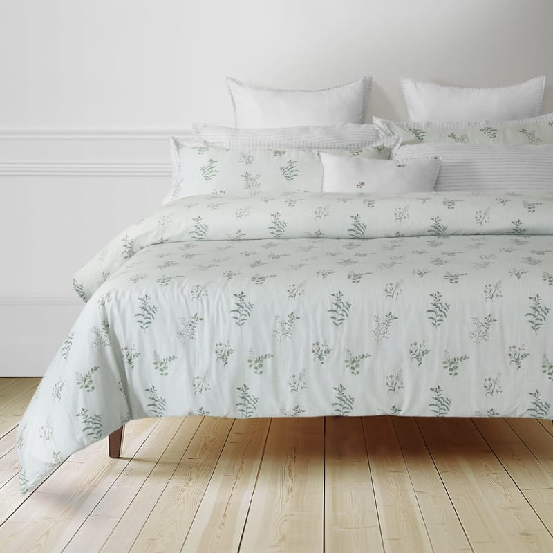 بيلسان مفرش صيفي قطن أبيض مشجر 9 قطع, أبيض color-24