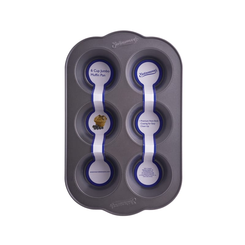 قالب مفن كيك جامبو/6 قطع, رمادي color0