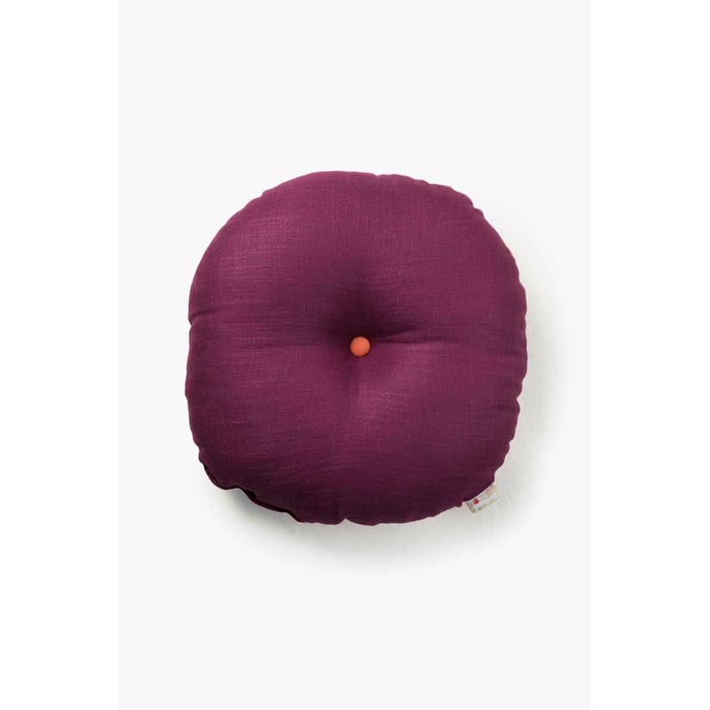 رومانتيك | مخدة ديكور دائرية, بنفسجي color0