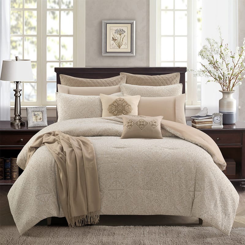 أكاسيا | مفرش 11 قطعة, بيج color-1