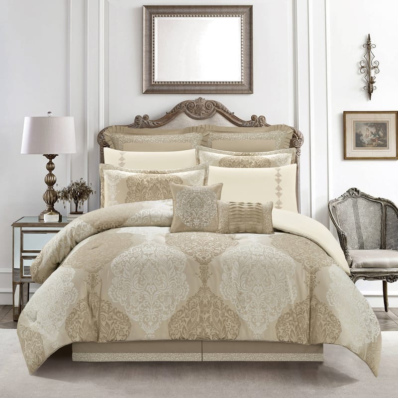 أدال | مفرش 11 قطعة, بيج color-1