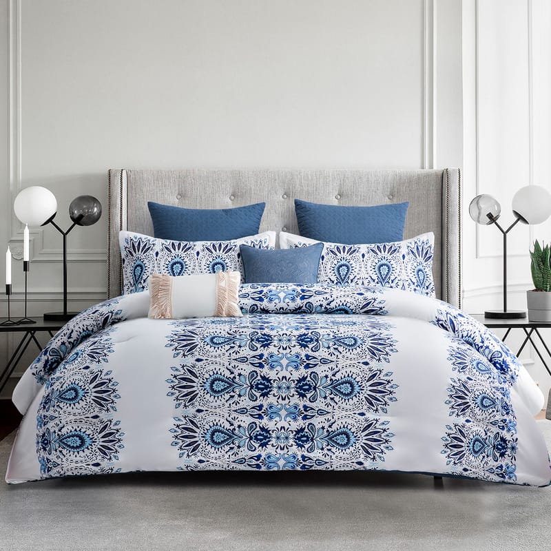 أديلينا | مفرش 7 قطع, أزرق color-1