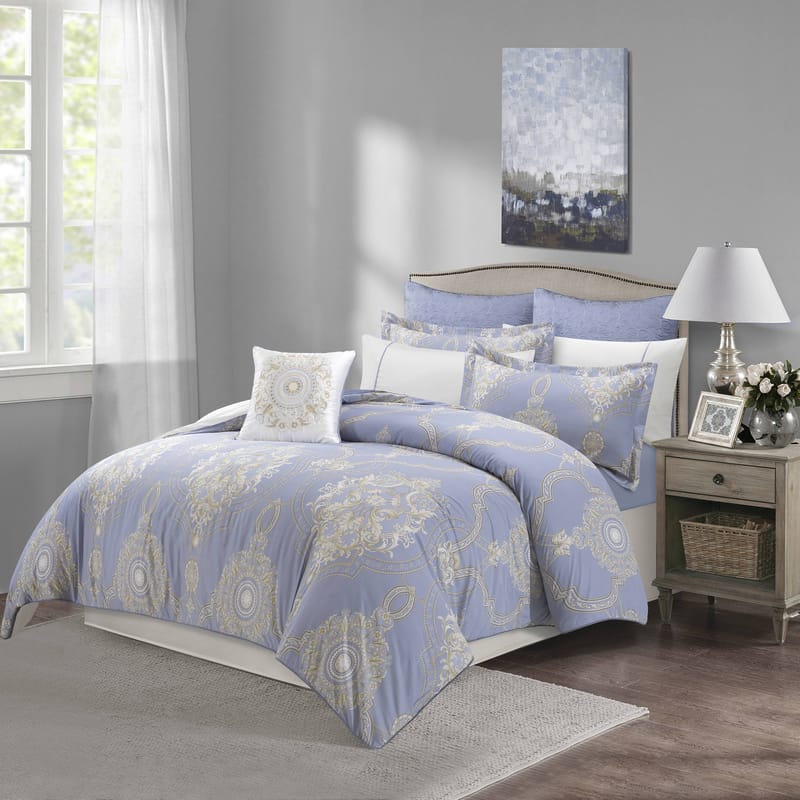 أسيلا | لحاف 9 قطع, أزرق color-1