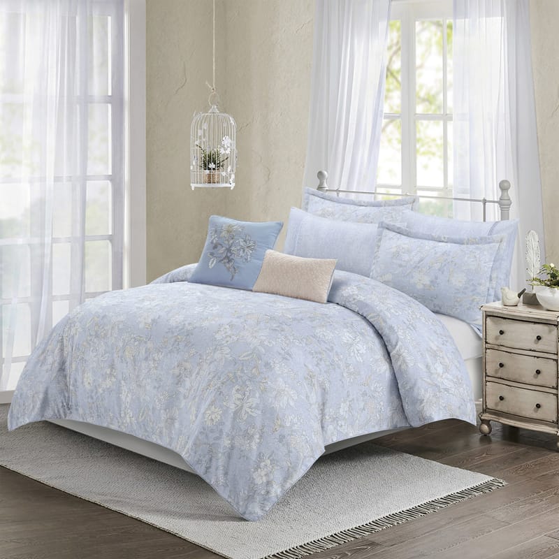 أرورا | مفرش 7 قطع, أزرق فاتح color-1