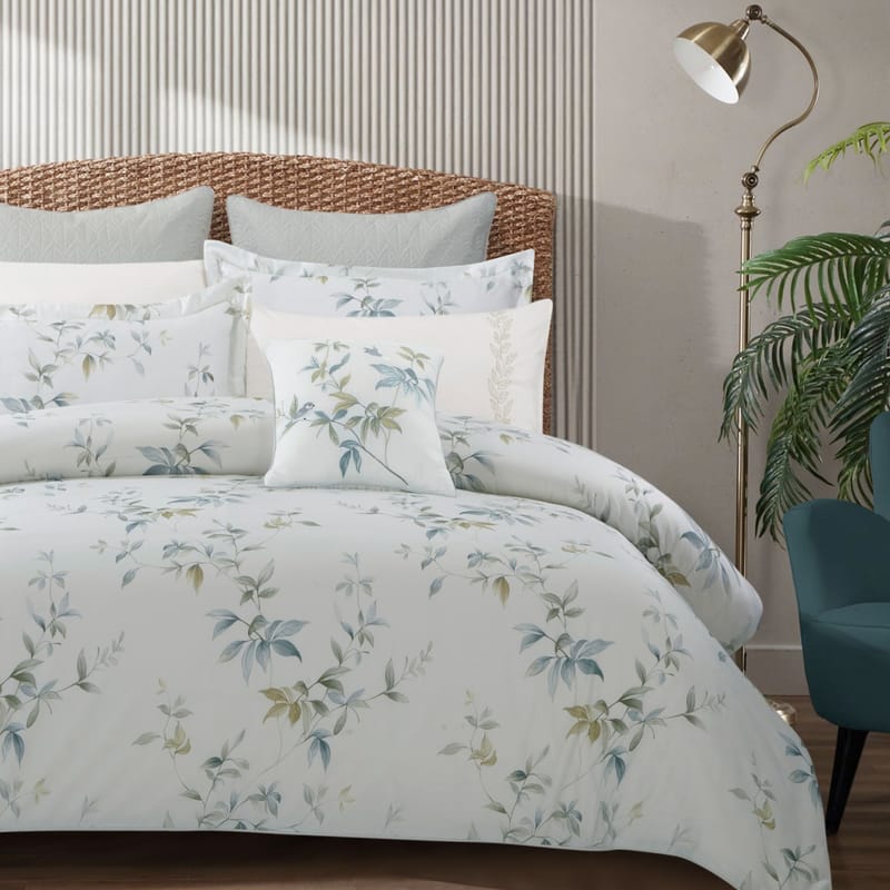 أوراق مفرش سرير مشجر سكري صيفي طقم 9 قطع
