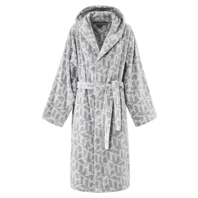 تومي هيلفغر PATTERN روب حمام رمادي, رمادي color-1