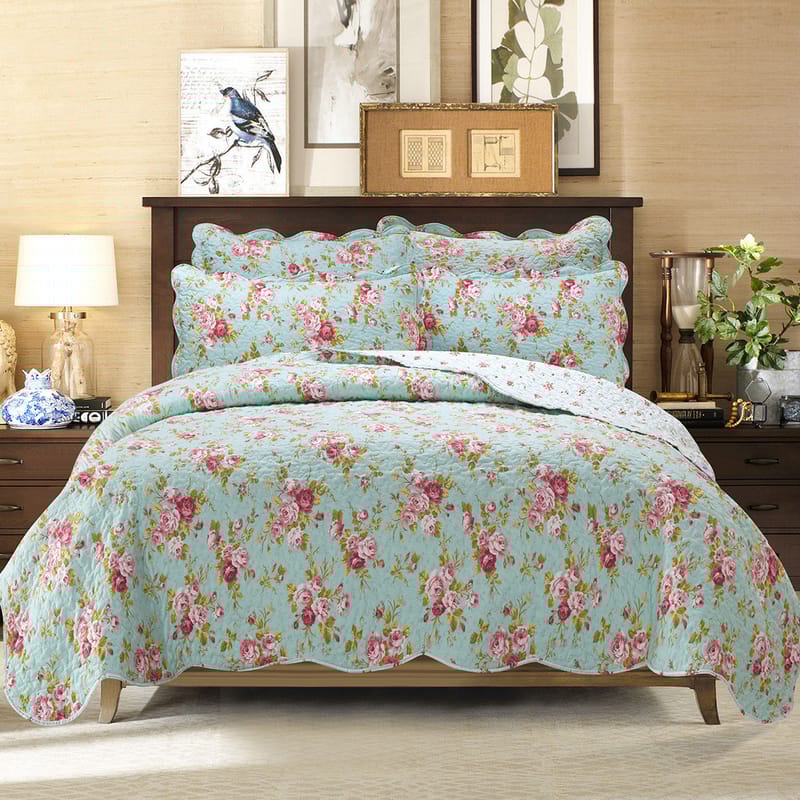 كاميليا | مفرش مضغوط 5 قطع, أزرق color-1