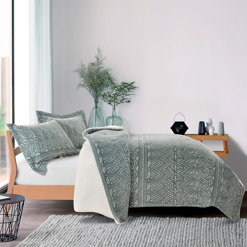 بيسترا | مفرش شتوي 3 قطع, أخضر color-1