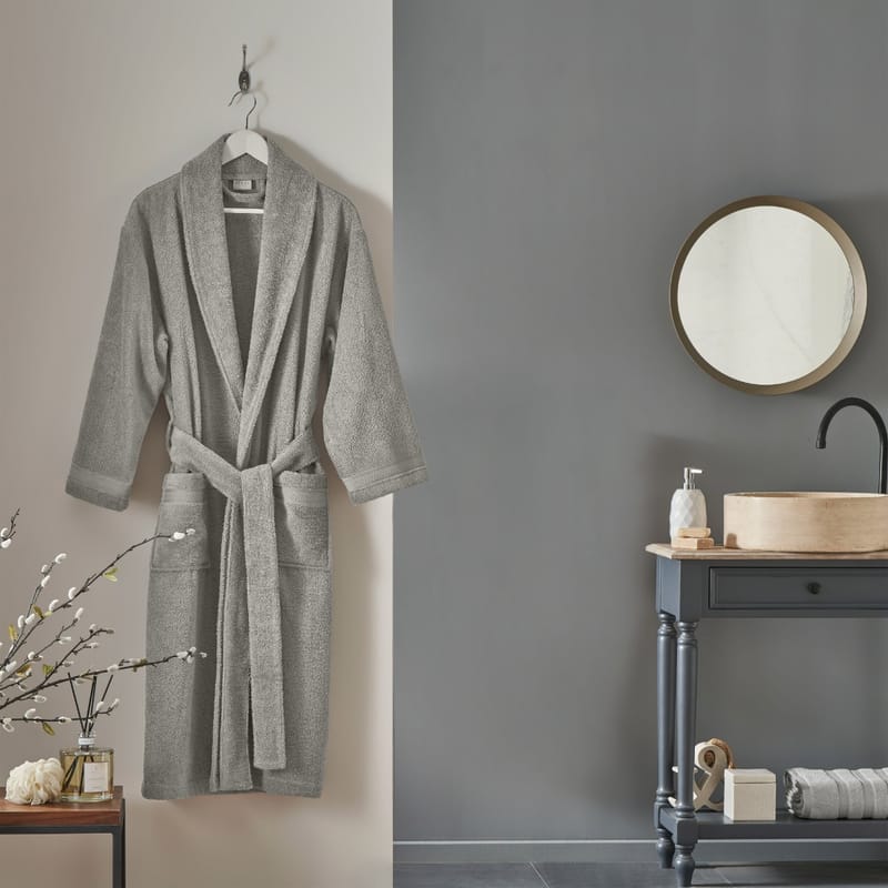 ديلايت | روب حمام رمادي فاتح-1