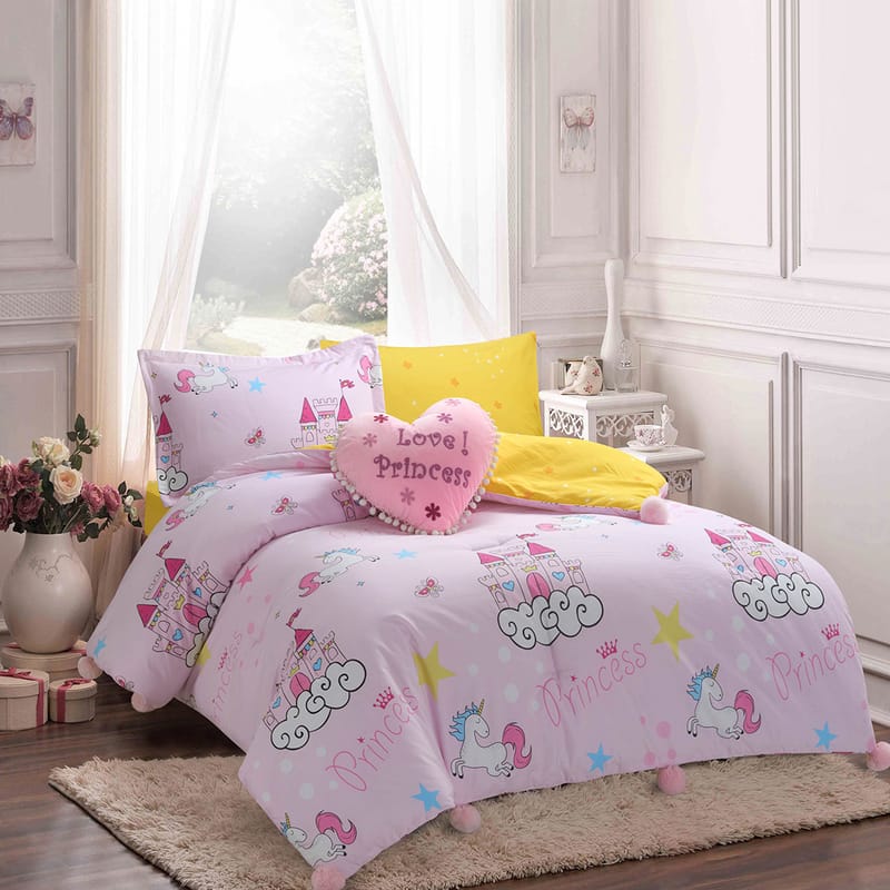 دريمز | لحاف أطفال 5 قطع, زهري color-1