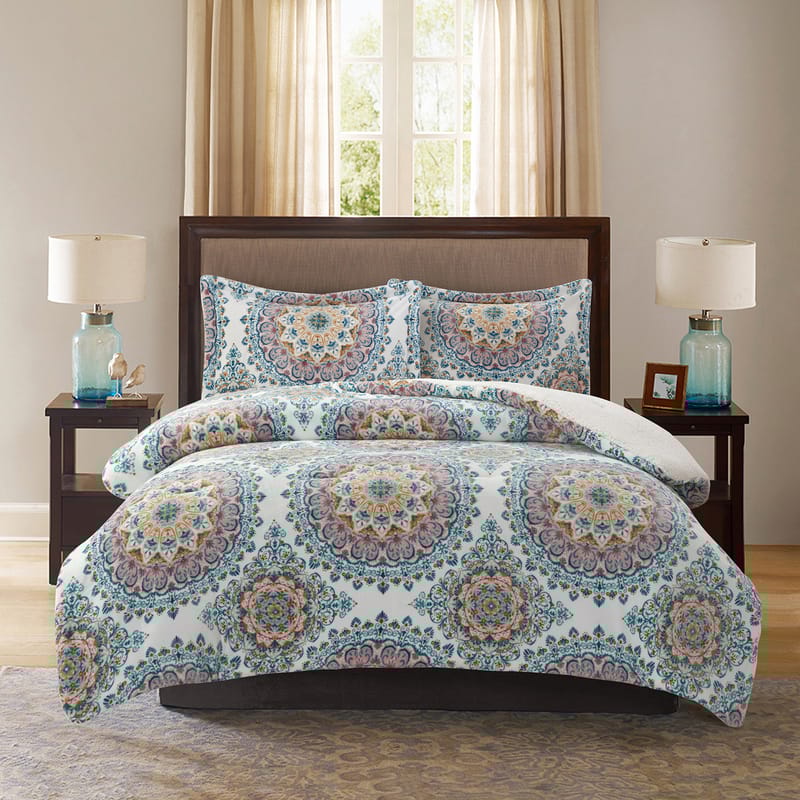 إيلينا | مفرش شتوي 3 قطع, أخضر color-1