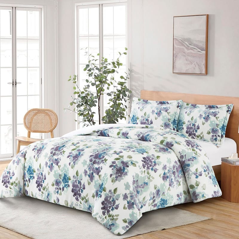 إليس | مفرش شتوي 3 قطع, أزرق color-1