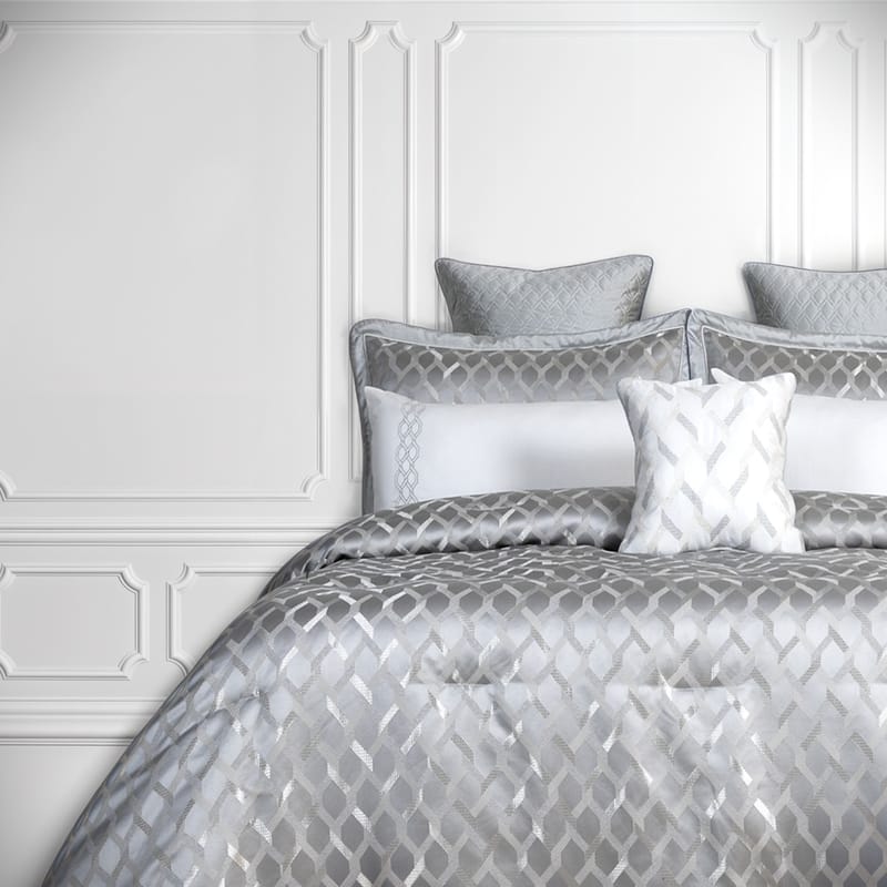 وسن مفرش صيفي فضي ورمادي نفرين 9 قطع, فضي color-11