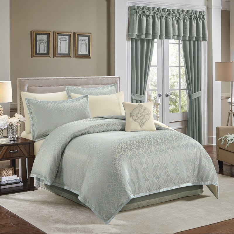 اشتر غولدا أخضر | مفرش 7 قطع من مفارش سرير متجر كرزلنن الإلكتروني من ماركة الحصرية ولون