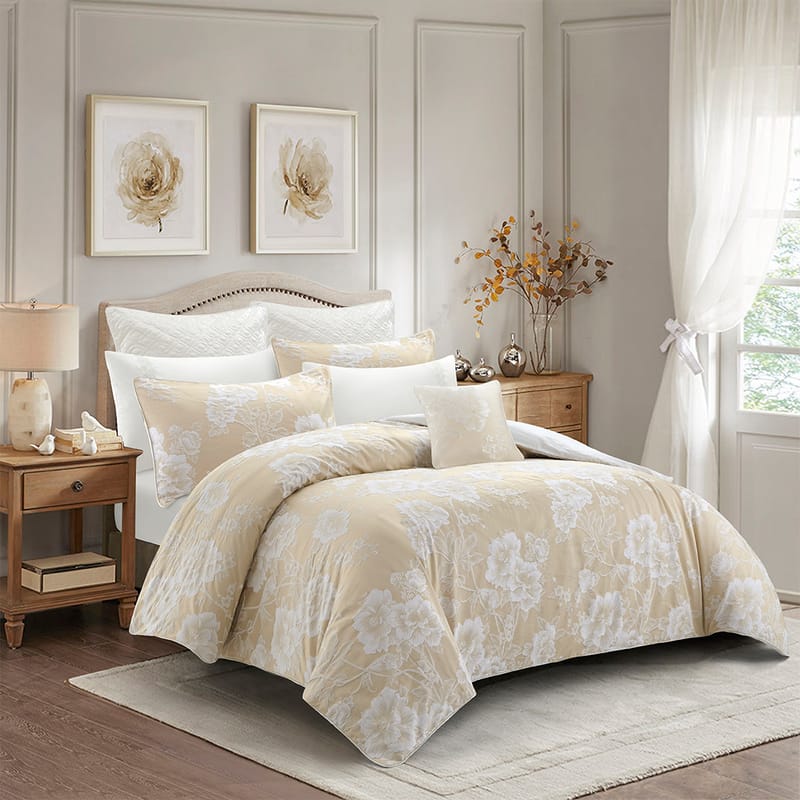 غرازيا بيج | مفرش 9 قطع, بيج color-1