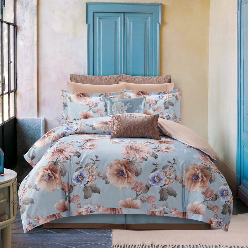 اشتر جلنار | مفرش من مفارش سرير متجر كرزلنن الإلكتروني من ماركة الحصرية ولون ازرق