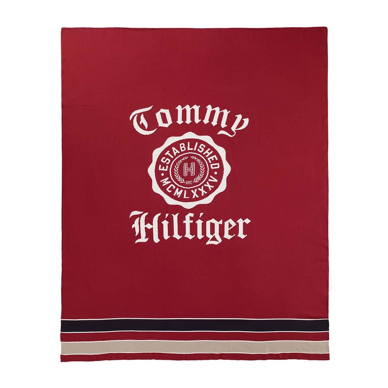 اشتر تومي هيلفغر HERALDIC بطانية 170×130 سم عنابي من متجر كرزلنن الإلكتروني من ماركة الحصرية ولون عنابي