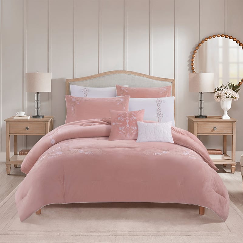 جود | مفرش شتوي 8 قطع, مرجاني color-1