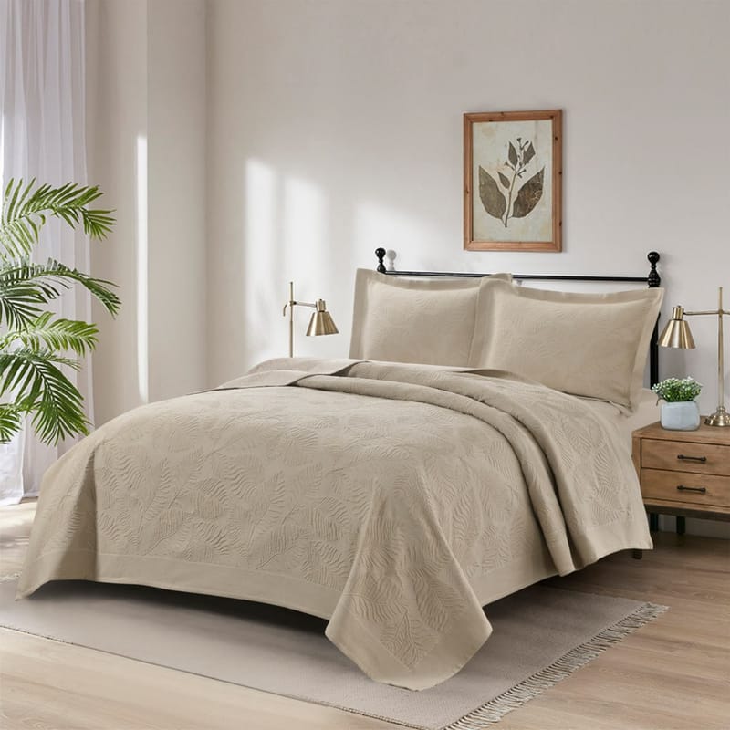 كيليا | مفرش مضغوط 3 قطع, بيج color-1