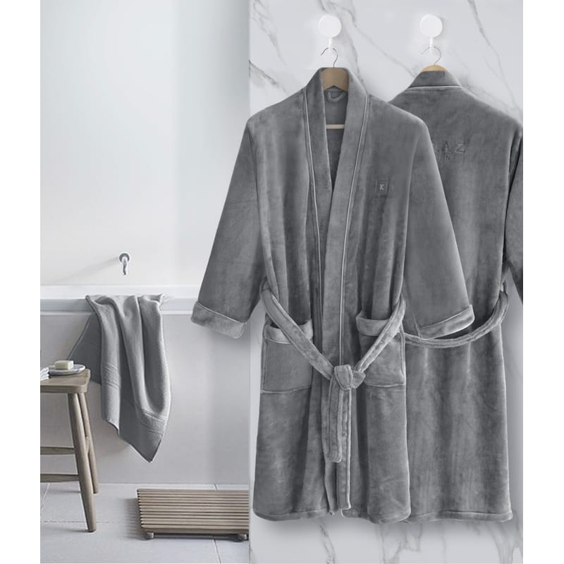 روب فررو ناعم رمادي, رمادي color-1