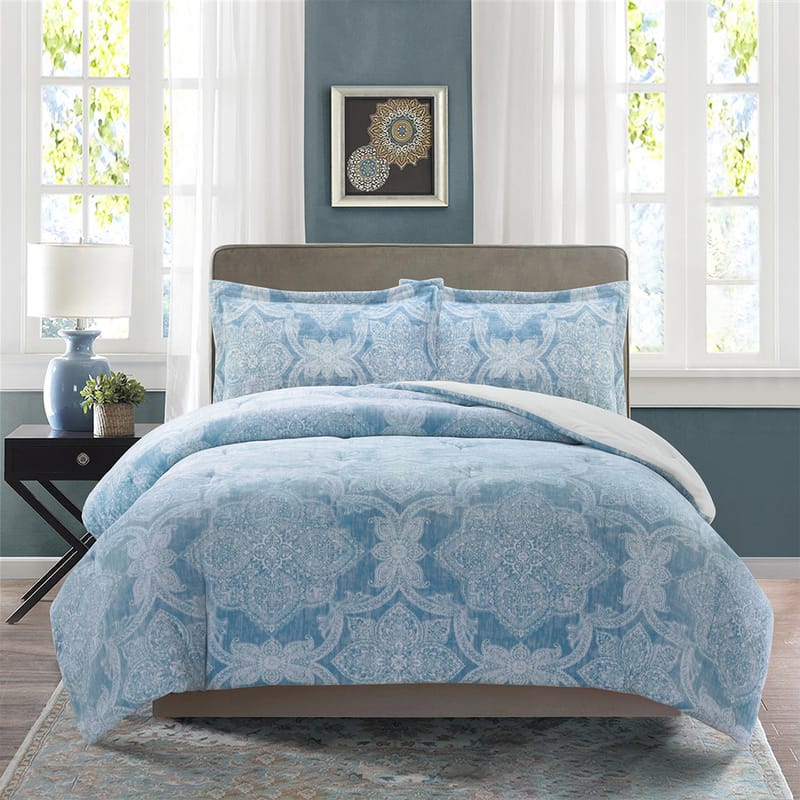 كوفي | مفرش شتوي 3 قطع, رمادي color-1