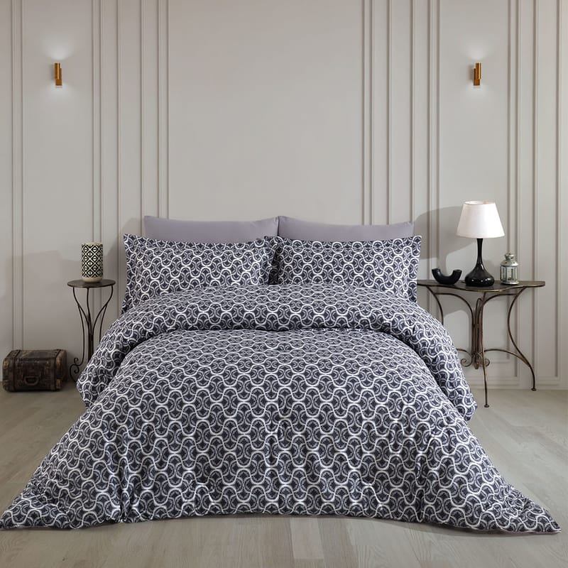 لمسة | مفرش 6 قطع, رمادي color-1