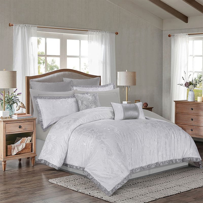 لارا | مفرش 11 قطعة, رمادي فاتح color-1