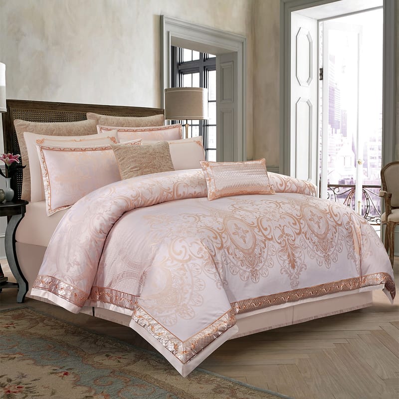 اشتر لينا | مفرش 11 قطعة من غرفة النوم متجر كرزلنن الإلكتروني من ماركة الحصرية ولون زهري