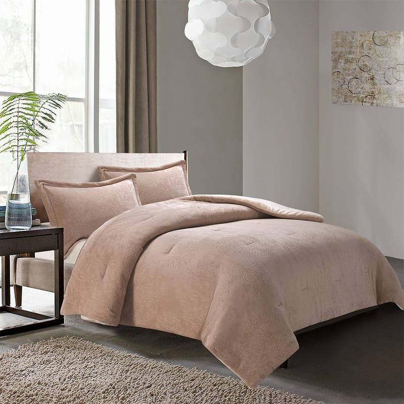 لوليا | مفرش شتوي 3 قطع, بيج color-1