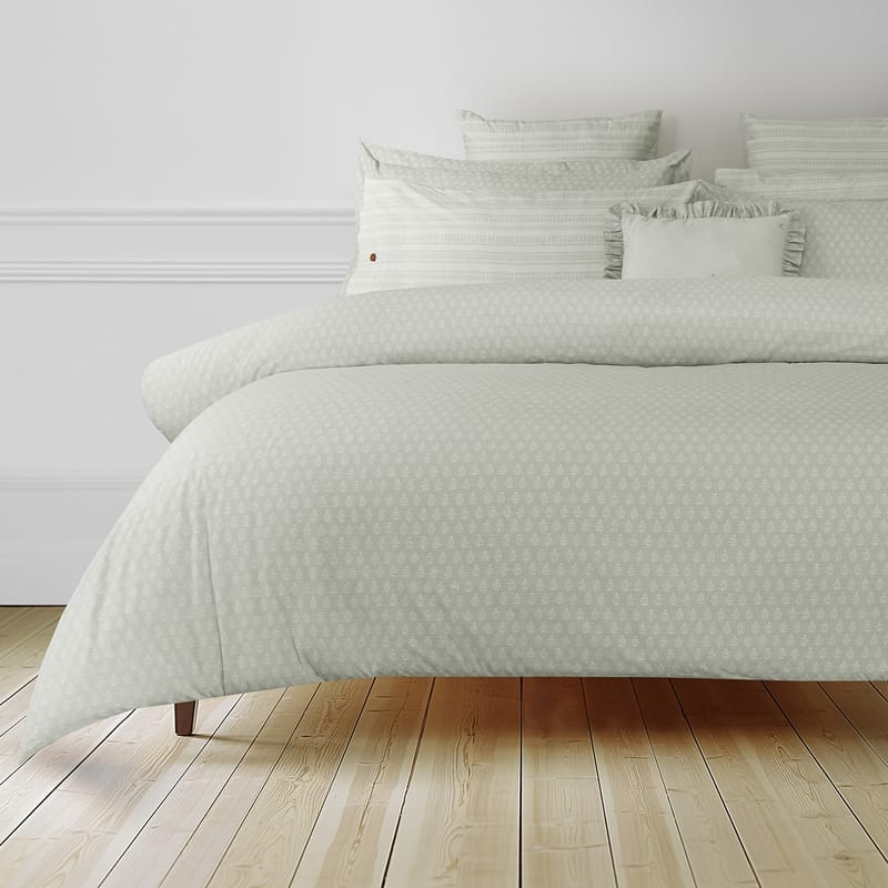 لويزا مفرش اخضر فاتح مطفي صيفي طقم 9 قطع
