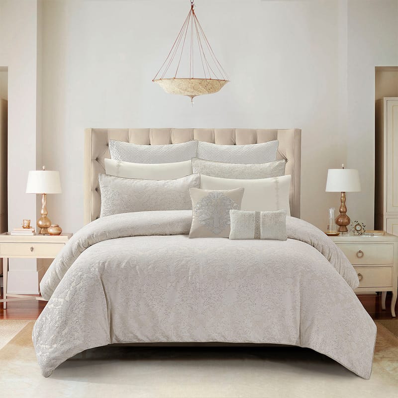 لوسيانا | مفرش 10 قطع, أبيض مطفي color-1