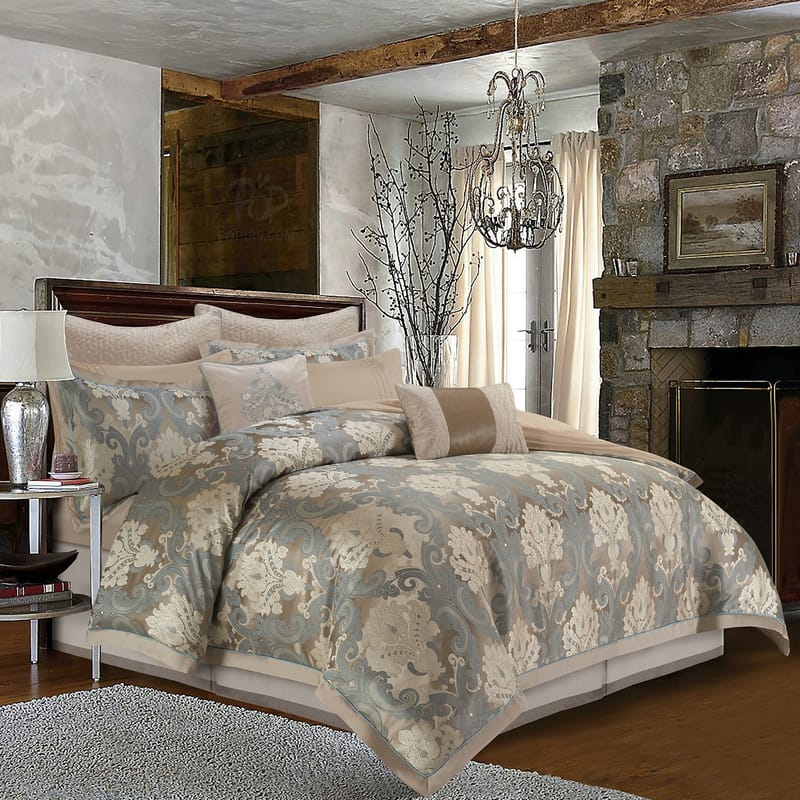 مهابة | مفرش 11 قطعة, رمادي color-1