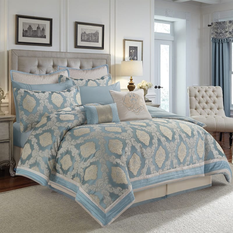 مكانة | مفرش 11 قطعة, أزرق color-1