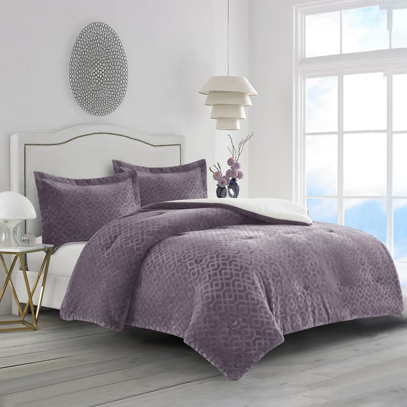 مارلين | مفرش شتوي 3 قطع, ليلكي color-1