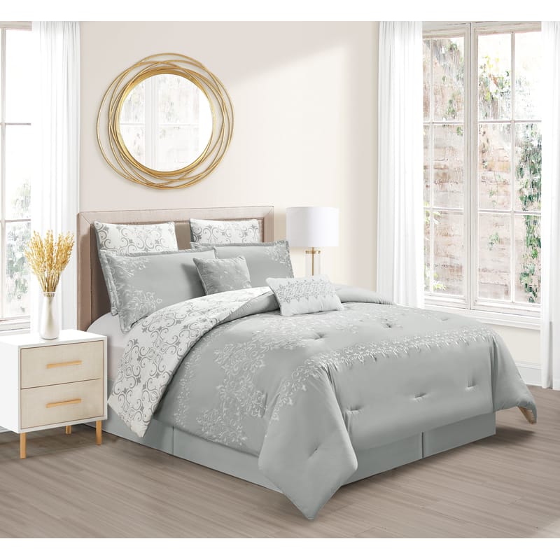 مارتا | مفرش 7 قطع, رمادي color-1