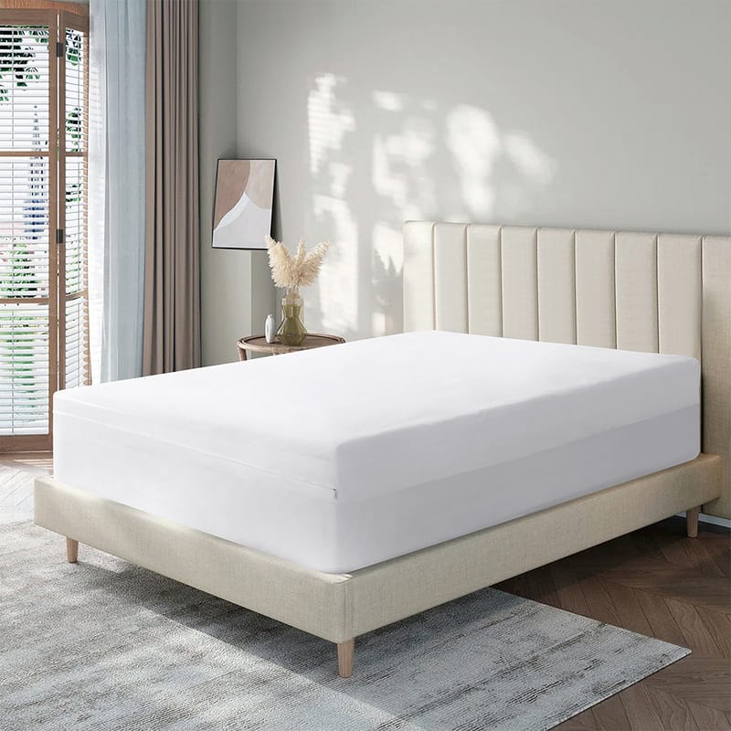 لباد قطن بسماكة 14 سم طبقتين, أبيض color-1