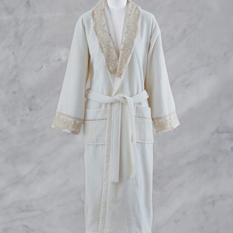 ميلينيا | طقم أرواب حمام 16 قطعة, أبيض مطفي color-13