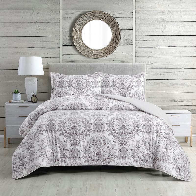 مُزن | مفرش شتوي 3 قطع, أبيض color-1