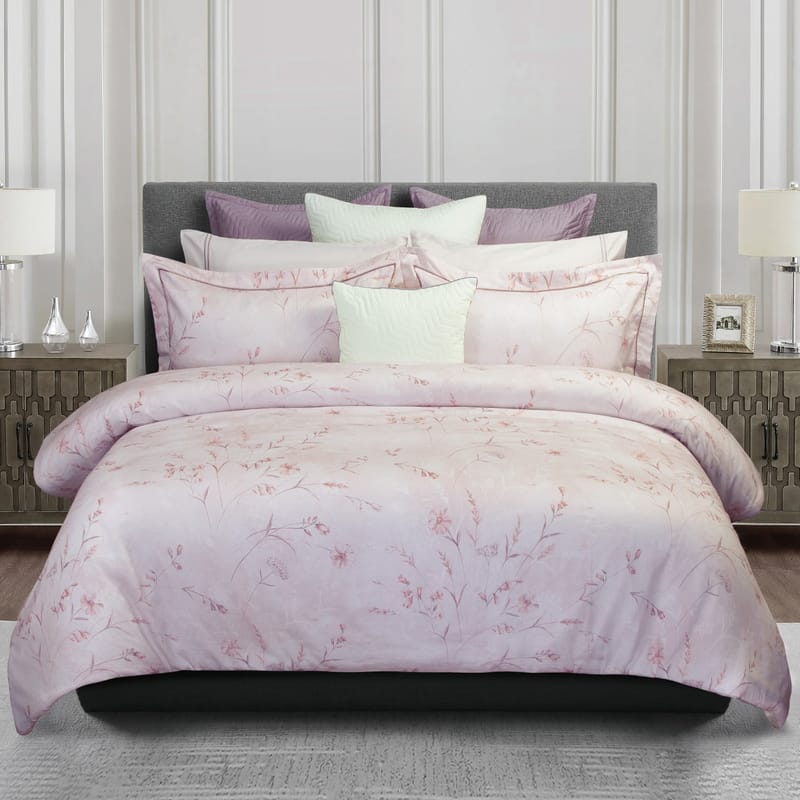 نرجس مفرش صيفي مشجر زهري قطن نفرين 10 قطع, ألوان حيوية color-18